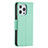 Leather Case Stands Flip Cover Holder for Apple iPhone 13 Pro Max Cyan