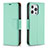 Leather Case Stands Flip Cover Holder for Apple iPhone 14 Pro Cyan