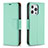 Leather Case Stands Flip Cover Holder for Apple iPhone 14 Pro Max Cyan