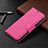 Leather Case Stands Flip Cover Holder for Apple iPhone 14 Pro Max Hot Pink