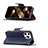 Leather Case Stands Flip Cover Holder for Apple iPhone 14 Pro Navy Blue