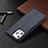 Leather Case Stands Flip Cover Holder for Apple iPhone 14 Pro Navy Blue