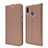 Leather Case Stands Flip Cover Holder for Asus Zenfone Max M2 ZB633KL Rose Gold