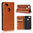Leather Case Stands Flip Cover Holder for Google Pixel 3 XL Orange