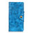 Leather Case Stands Flip Cover Holder for HTC Desire 19 Plus Blue