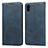 Leather Case Stands Flip Cover Holder for Huawei Enjoy 8S Blue