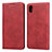 Leather Case Stands Flip Cover Holder for Huawei Enjoy 8S Red