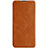 Leather Case Stands Flip Cover Holder for Huawei Enjoy 9s Brown
