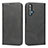 Leather Case Stands Flip Cover Holder for Huawei Honor 20 Black