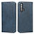 Leather Case Stands Flip Cover Holder for Huawei Honor 20 Pro Blue