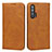 Leather Case Stands Flip Cover Holder for Huawei Honor 20 Pro Orange