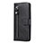 Leather Case Stands Flip Cover Holder for Huawei Honor 9A Black