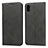 Leather Case Stands Flip Cover Holder for Huawei Honor Play 8 Black