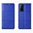 Leather Case Stands Flip Cover Holder for Huawei Honor Play4T Pro Blue