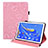 Leather Case Stands Flip Cover Holder for Huawei MatePad 10.8 Pink