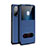 Leather Case Stands Flip Cover Holder for Huawei Nova 8 5G Blue