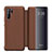 Leather Case Stands Flip Cover Holder for Huawei P30 Pro Brown