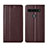 Leather Case Stands Flip Cover Holder for LG K41S Brown