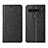 Leather Case Stands Flip Cover Holder for LG K51S Black