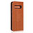 Leather Case Stands Flip Cover Holder for LG V60 ThinQ 5G Orange