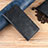 Leather Case Stands Flip Cover Holder for Motorola Moto Edge Black