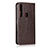 Leather Case Stands Flip Cover Holder for Motorola Moto G8 Play Brown