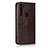 Leather Case Stands Flip Cover Holder for Motorola Moto G8 Power Brown