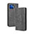 Leather Case Stands Flip Cover Holder for Motorola Moto One 5G Black