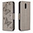 Leather Case Stands Flip Cover Holder for Nokia 2.3 Gray