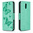 Leather Case Stands Flip Cover Holder for Nokia 2.3 Green