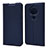 Leather Case Stands Flip Cover Holder for Nokia 7.2 Blue
