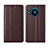 Leather Case Stands Flip Cover Holder for Nokia 8.3 5G Brown