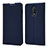 Leather Case Stands Flip Cover Holder for OnePlus 7 Blue