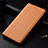 Leather Case Stands Flip Cover Holder for OnePlus 7T Orange