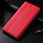 Leather Case Stands Flip Cover Holder for OnePlus 7T Red