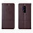 Leather Case Stands Flip Cover Holder for OnePlus 8 Pro Brown