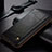 Leather Case Stands Flip Cover Holder for Oppo A12 Black