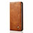 Leather Case Stands Flip Cover Holder for Oppo A12e Light Brown