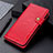 Leather Case Stands Flip Cover Holder for Oppo A32 Red