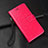 Leather Case Stands Flip Cover Holder for Oppo A5 (2020) Hot Pink