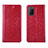 Leather Case Stands Flip Cover Holder for Oppo A72 Red