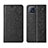 Leather Case Stands Flip Cover Holder for Oppo A73 5G Black