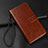 Leather Case Stands Flip Cover Holder for Oppo A9 (2020) Brown