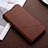 Leather Case Stands Flip Cover Holder for Oppo Reno2 Brown