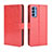 Leather Case Stands Flip Cover Holder for Oppo Reno4 4G Red