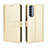 Leather Case Stands Flip Cover Holder for Oppo Reno4 Pro 4G Gold