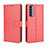 Leather Case Stands Flip Cover Holder for Oppo Reno4 Pro 4G Red