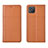 Leather Case Stands Flip Cover Holder for Oppo Reno4 Z 5G Orange