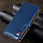 Leather Case Stands Flip Cover Holder for Realme 5i Blue