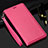 Leather Case Stands Flip Cover Holder for Realme C3 Hot Pink